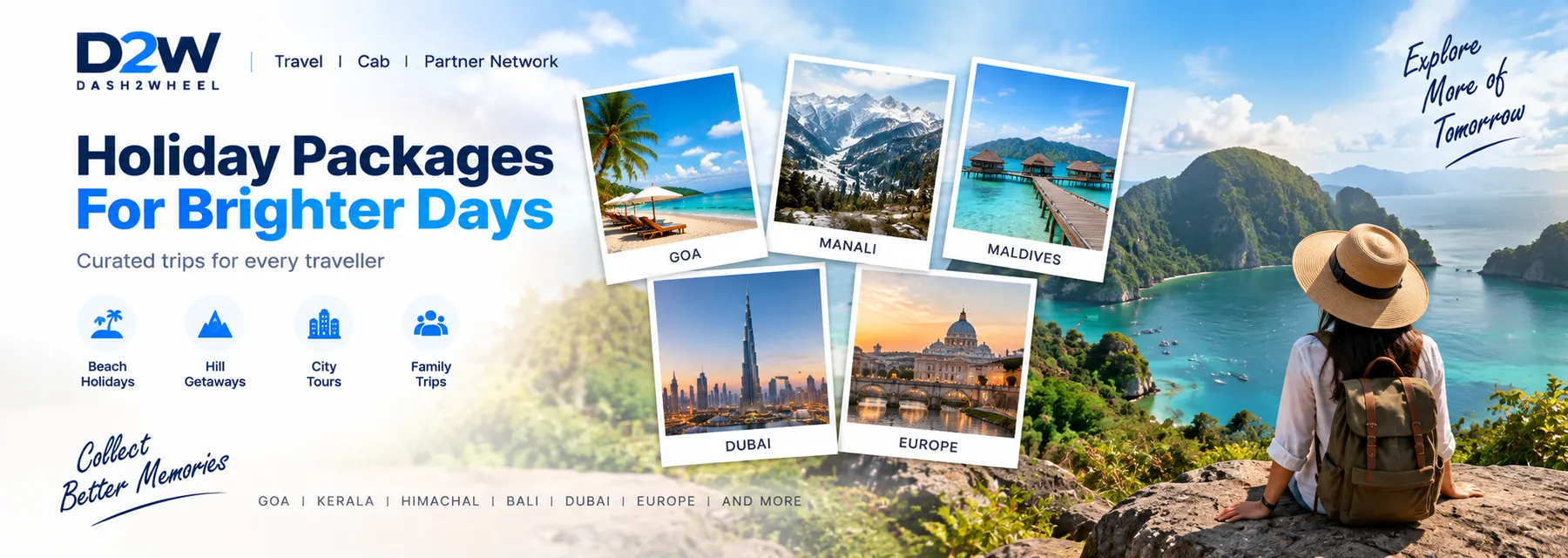 Holiday packages from Dash2Wheel